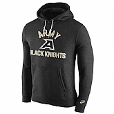 Men's Army Black Knights Nike Club Rewind Hoodie - Black